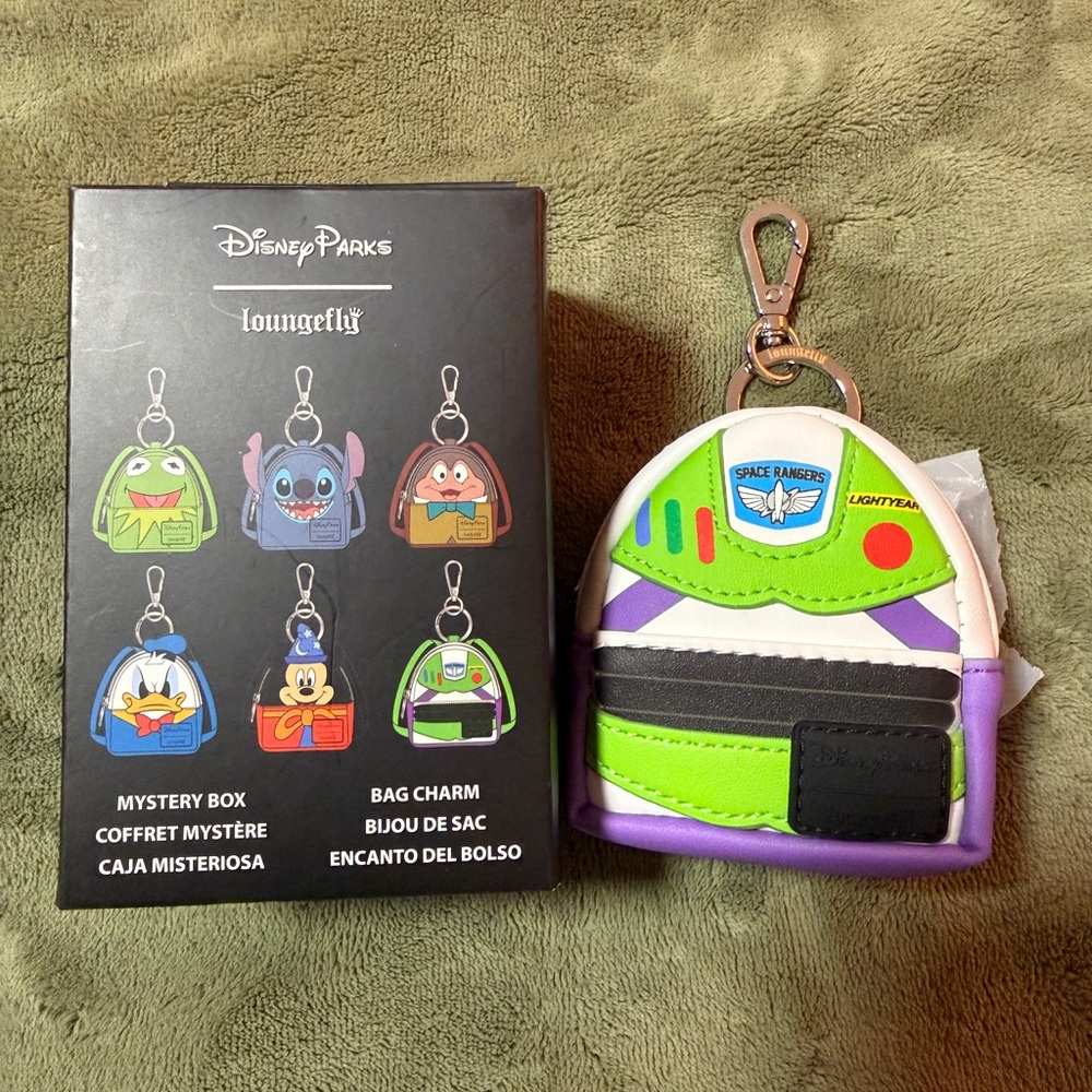 Disney Parks Buzz Lightyear Loungefly Bag Charm New In Box